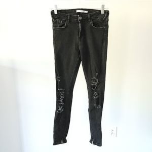 Zara Trafaluc Collection distressed Skinny Jeans
